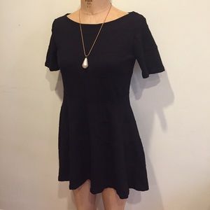 ZARA Black Ponte Party Dress